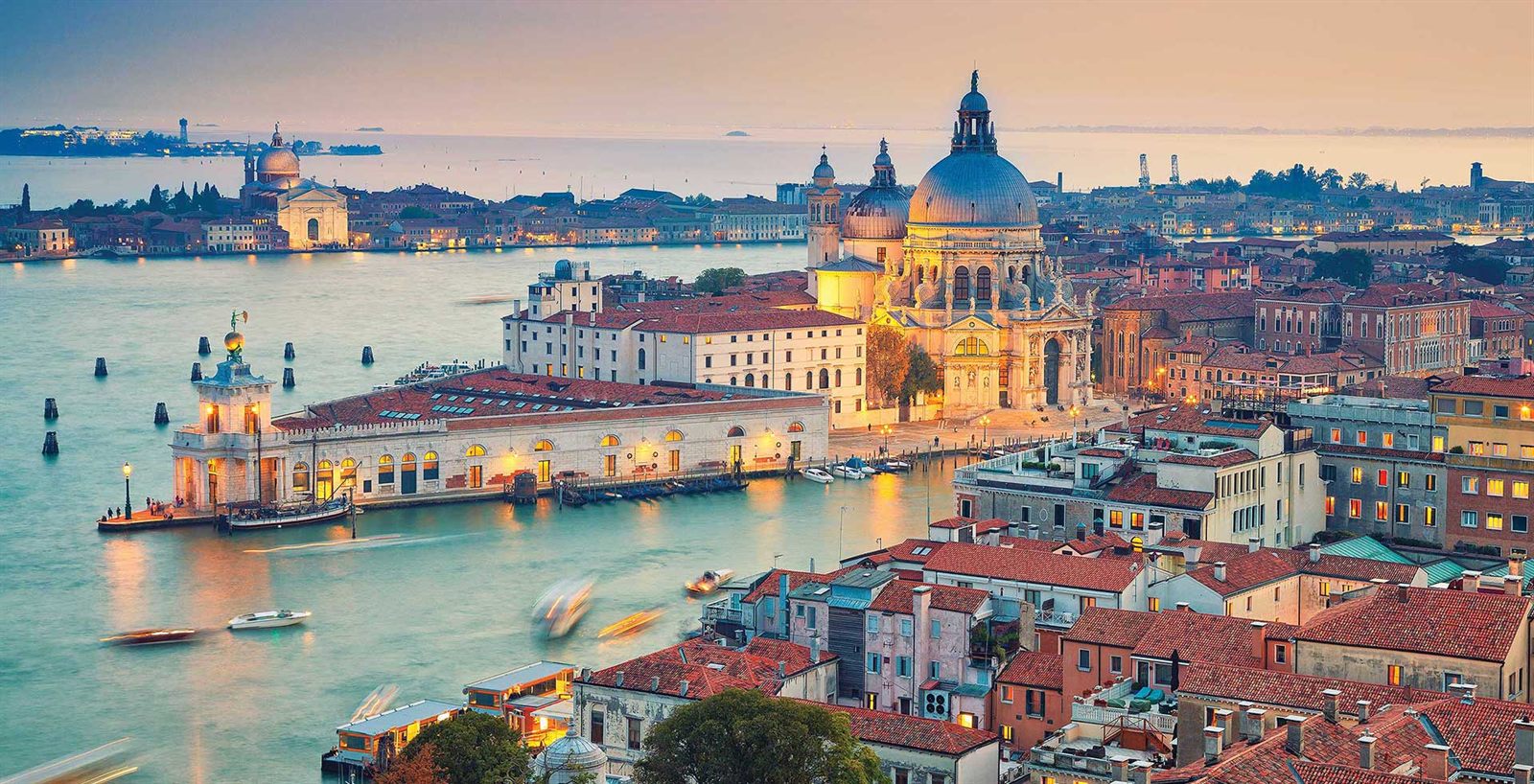 Venice seen from above the Grand Canal